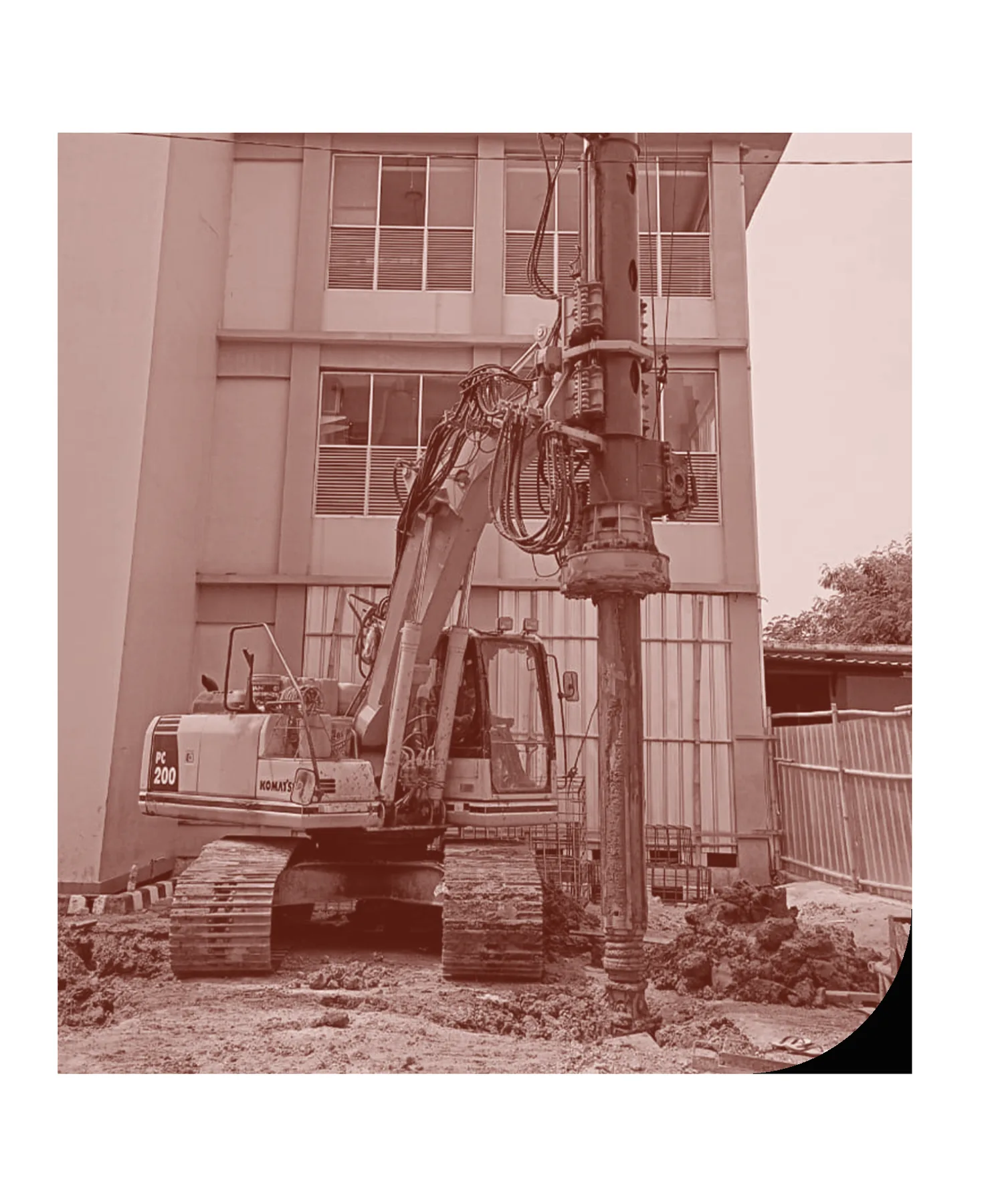 Bored pile foundation work showing quality execution
